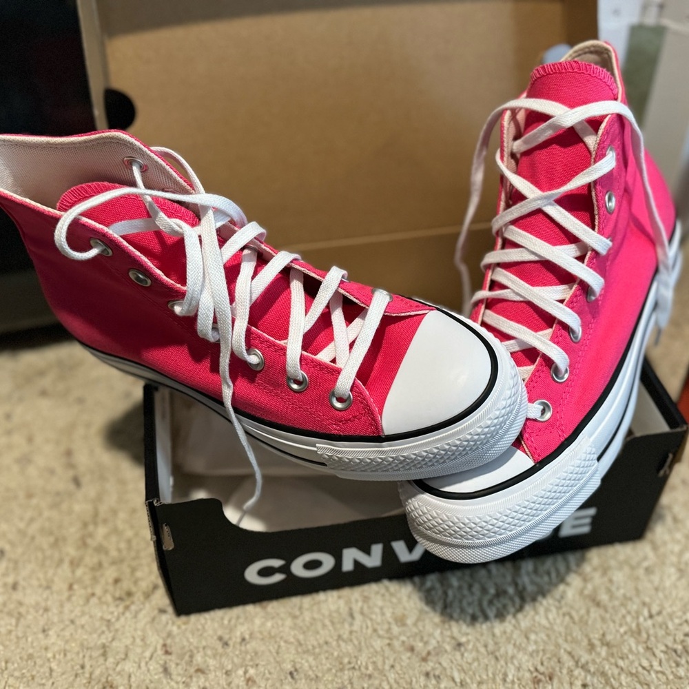 Converse Pink High-Top Sneakers